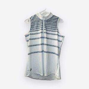 Adidas Sleeveless Front Zip Athletic Golf Shirt women's size medium
